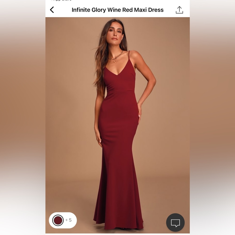 NEW Lulus - Infinite Glory Maxi Dress - Red Wine